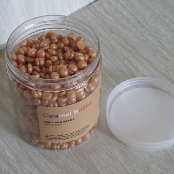 Wakse Hard Wax Beans Melting Pot Applicator Face & Body Caramel Brulee NEW - Picture 4 of 10